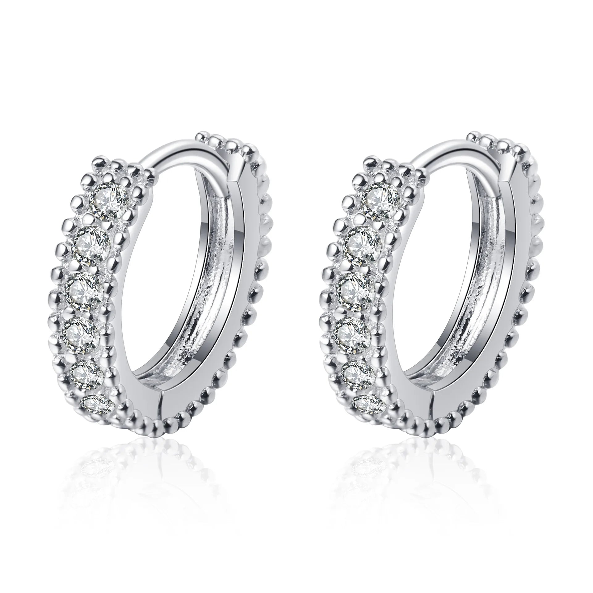 Luxury and Fashion Moissanite Earrings S 925 Sterling Silver Jewelry Earrings New Style for Women