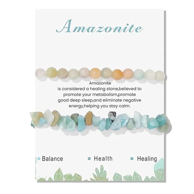 High Quality Fashion Agate Elastic Beaded Bracelets Set Wholesale Charm Natural Stone Bracelet for Girls