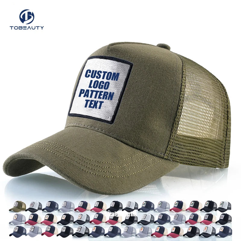 Custom High Quality 5 Panel 3d Puff Embroidery Patch Logo Mesh Snap Truck Cap Wholesale Trucker Hats Cap High Quality Wholesa