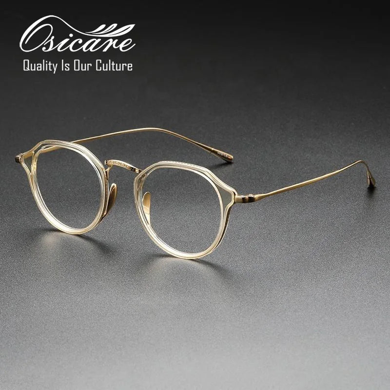 Luxury Designer Eyewear Manufacture High End Kmn Glasses Retro Eye Optic Specs IP Pure Titanium Eyeglasses Men Optical Frames