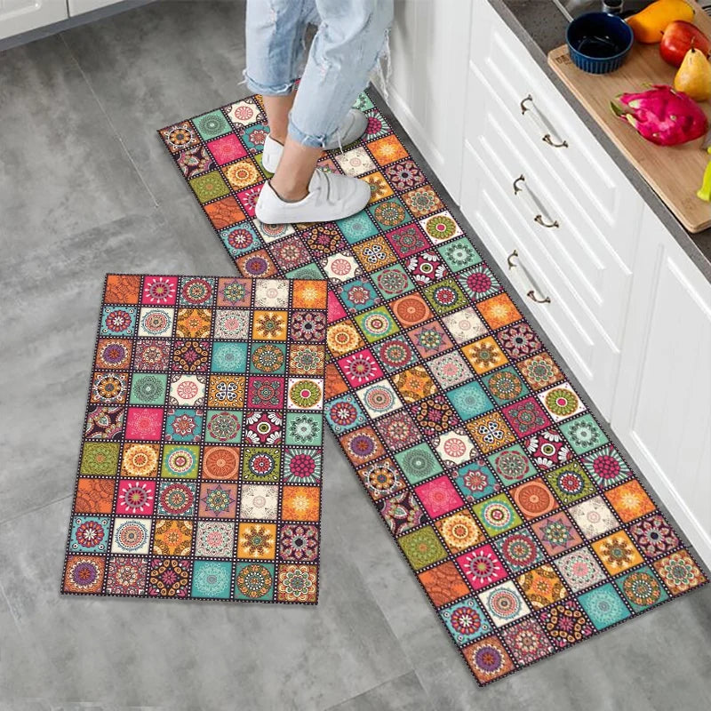 Coffee Mat Front Door Mat Kitchen Mat Fruit Design 3d Crystal Velvet Printed Polyester Carpet and Rug