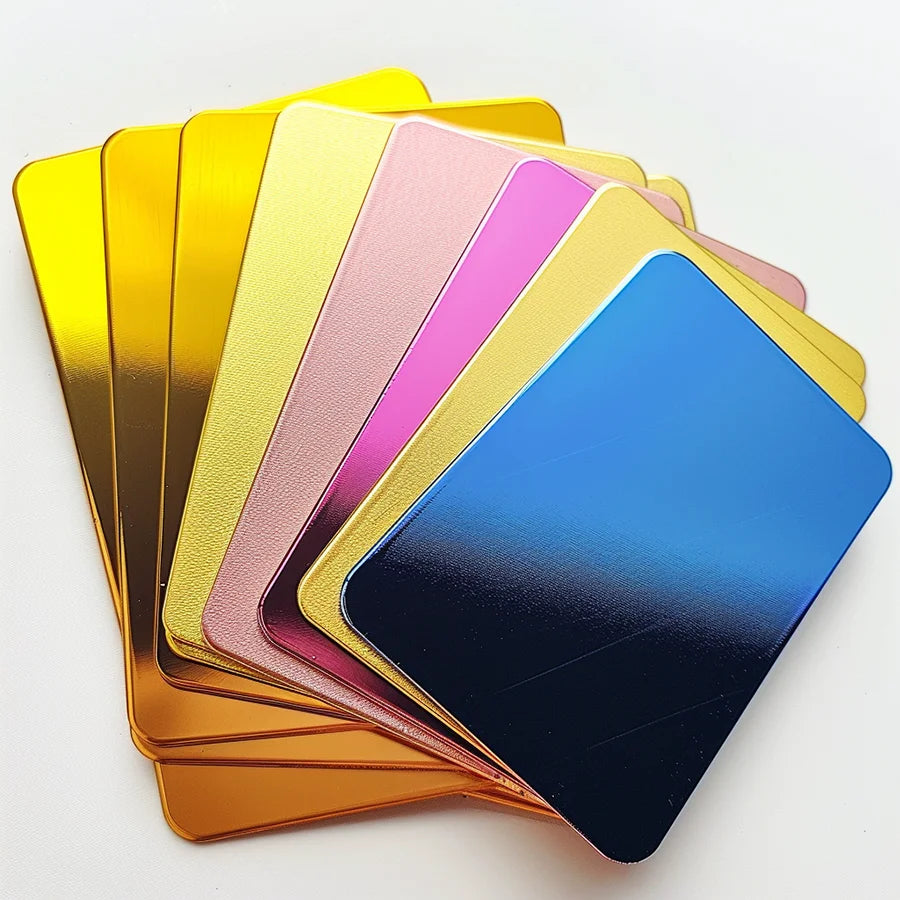 Hot Sale Custom Engraved Name Metal Card Printed Personalized Aluminum Stainless Steel Luxury Metal Business Card With Logo