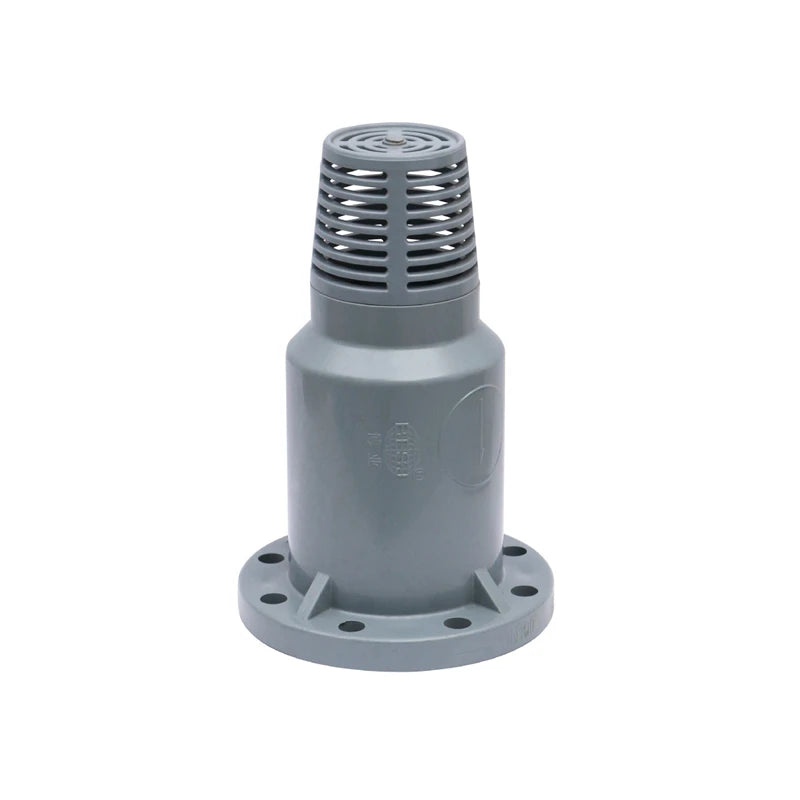 China High Quality 1/2 Inch to 12 Inch Cpvc Chemical Foot Valve Gray 6 Inch Pvc Foot Valve