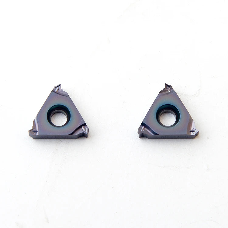 Fengyi 16NR2.00ISO-M Pressed Tungsten Carbide Lathe Tool Insert TIN/TIAIN Coated Threading Turning Medium High Speed OEM 10pc