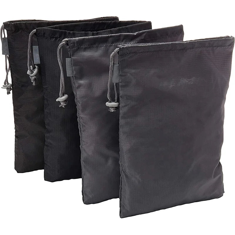 Large Household Portable Sports Organizers Dustproof Canvas Drawstring Shoe Storage Bags Polyester Travel Shoe Bag