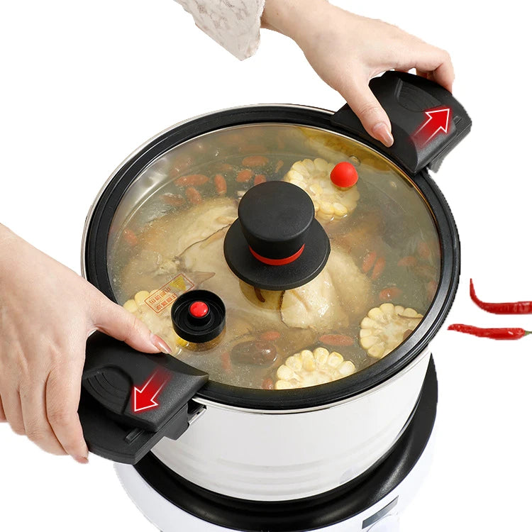 Pressure Cooker With Foldable Handle Induction Stainless Steel 304 Pressure Cooker Pot Gas Stove Pressure Cooker With Handle