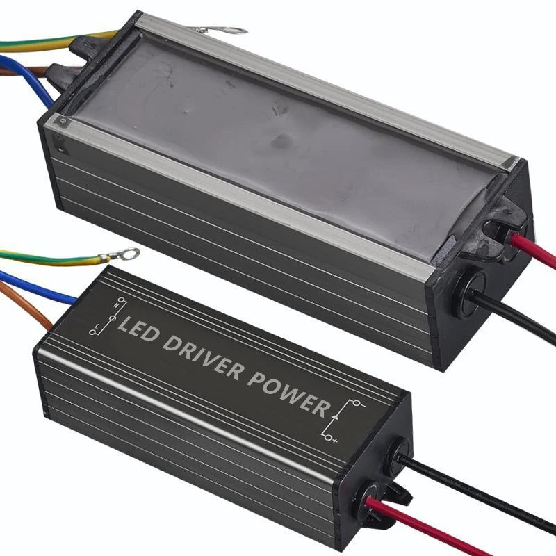 Lebeisenf LED Driver Power Supply 85-265V AC DC 24-36V 12-100W 280-3000mA Aluminum Case Glued Waterproof IP65 Constant Curren