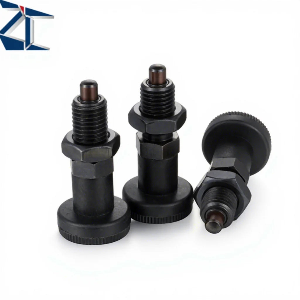 ZPXAS Carbon Steel Black Economical Knob Indexing Plunger Industrial Hardware for Automation Equipment