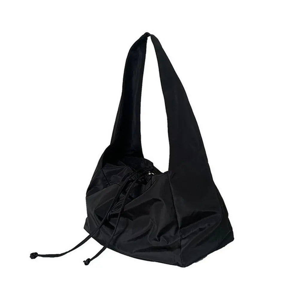 Women Bag New Nylon Bucket Fashion Solid Zipper Soft Shoulder Bag Purses and Handbags Luxury Designer Black Tote Bag