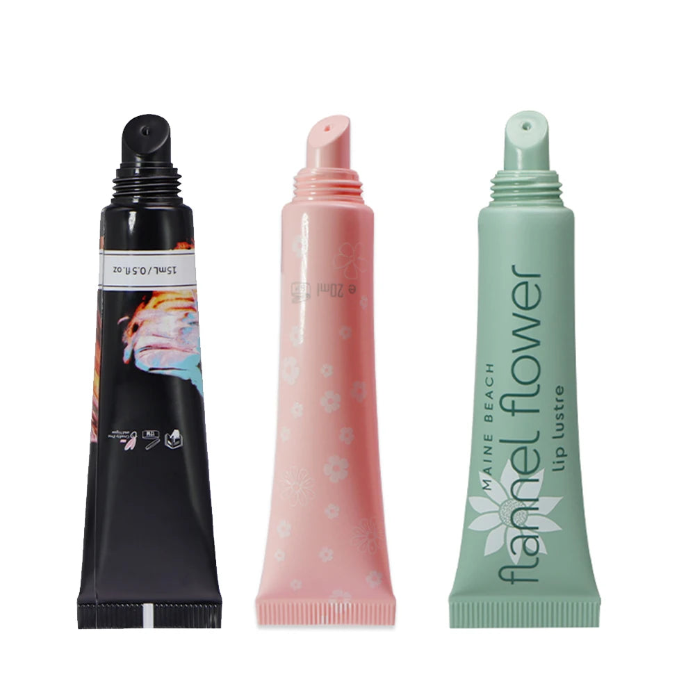 10ml 20ml 15ml Custom Logo Plastic Empty Squeeze Cosmetics Lip Gloss Tubes Eye Cream Tube for Lipgloss Packaging
