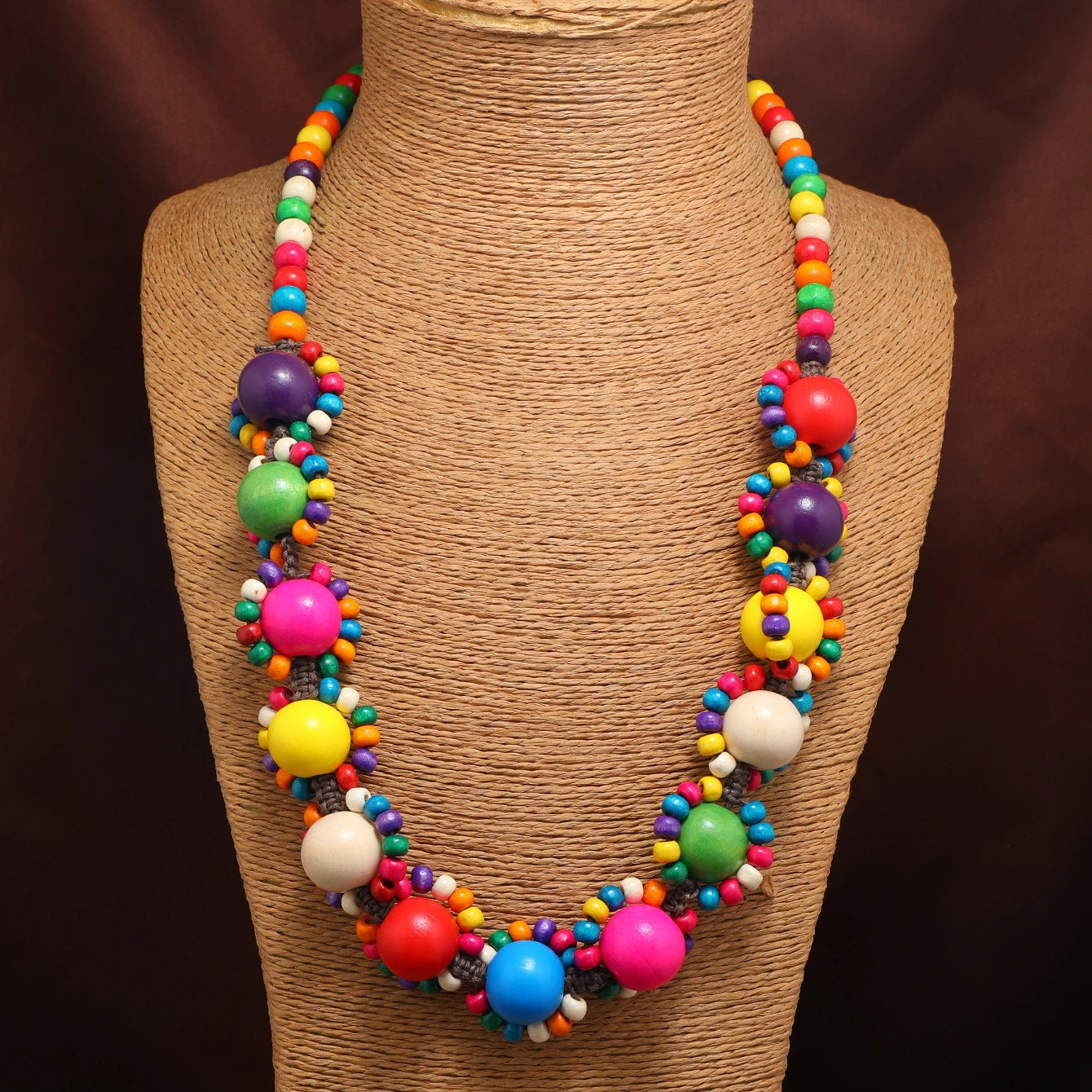BOXUAN Exotic European Bohemian Nationality Vintage Coconut Shell Sweater Chain Long Necklace