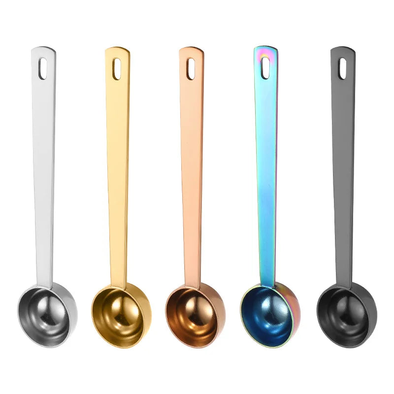 Custom Cutlery Set Metal Long Handle Measuring Spoon 5ml Coffee Scoop and Power Tool Scale Spoon for Home Kitchen Use