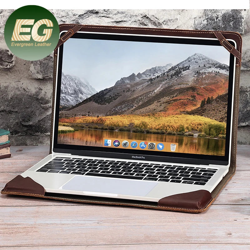 Emg6973 for 13.3 Inch Waterproof Sleeve Women Men Designer Cover Computer Bag Leather Ladies & Unisex Case Custom OEM Laptop 