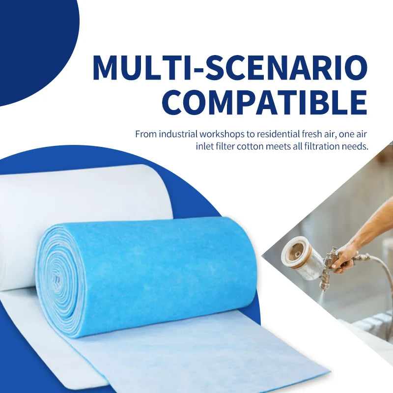Sample Availability Pre Filter Roll Progressive Density Design for Industrial Spray Booths G2 G3 G4 air Intake Filter Roll