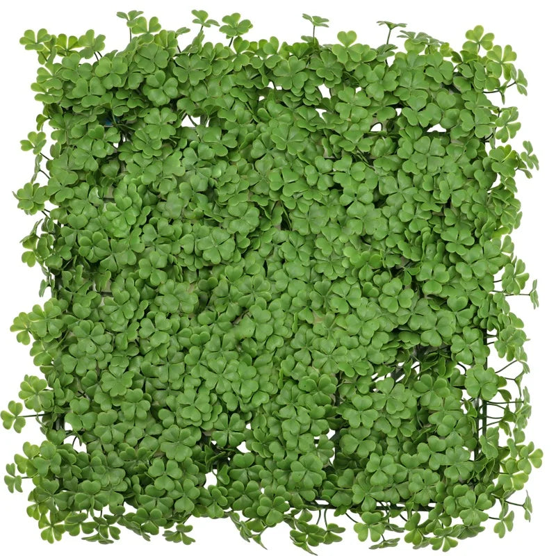 Custom Planting Wall Hedge Fence Artificial Plant Wall Green Grass for Indoor Balcony Background Decoration