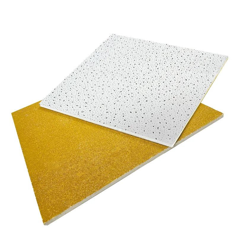 Kente Modern Square 2*2 Fireproof Rated Heat Insulation Sound Absorption Mould-Proof Moisture-Proof Mineral Fiber Ceiling