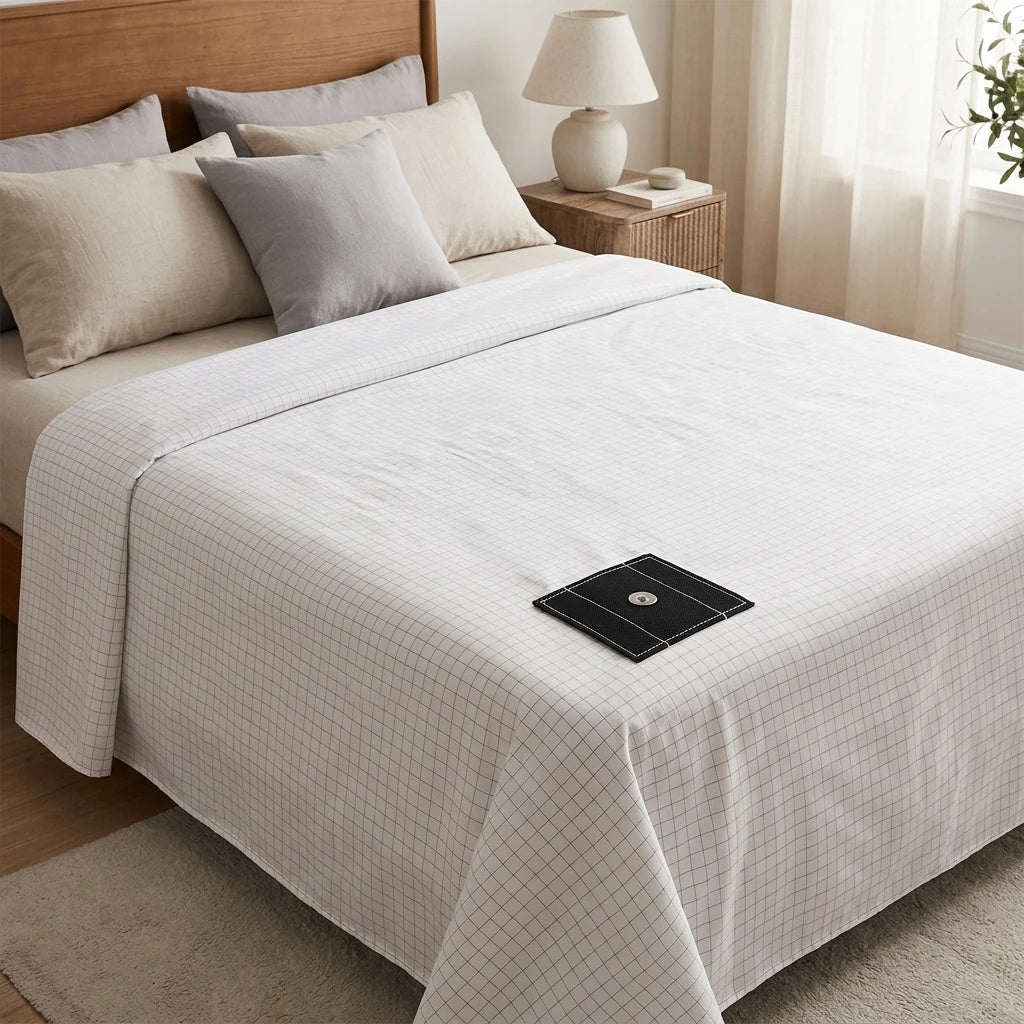 EMF ESD Grounded Bed Sheets Have a Shielding and Antibacterial Effect king