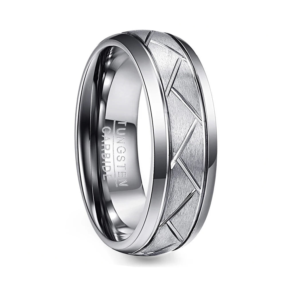 Alin Classic Trendy Gold Plated Tungsten Wedding Ring for Men's and Women's Wholesale Customized Jewelry