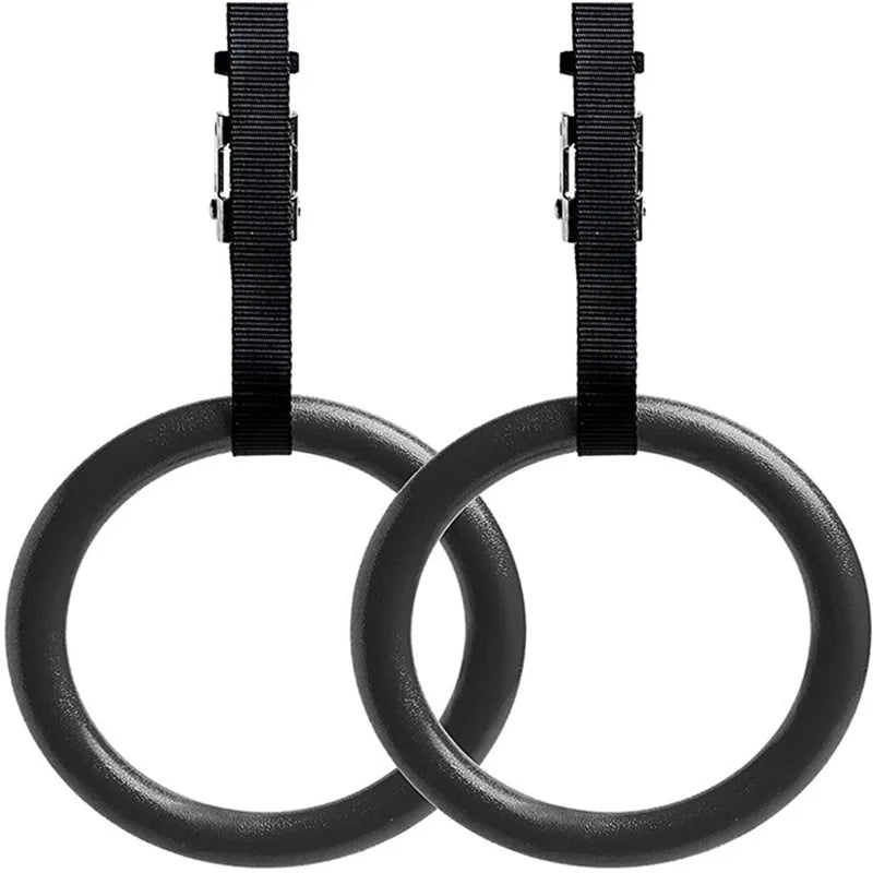 Gymnastic Rings Adjustable Straps Non-slip Gymnastics Rings Pull up Workout Rings for Home Gym Exercise Gym