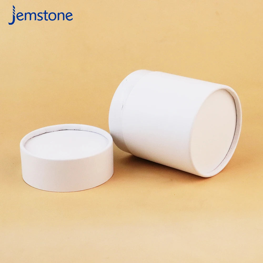 White Cardboard Food Box Packaging Suppliers Coffee Bean Storage Paper Tube Box