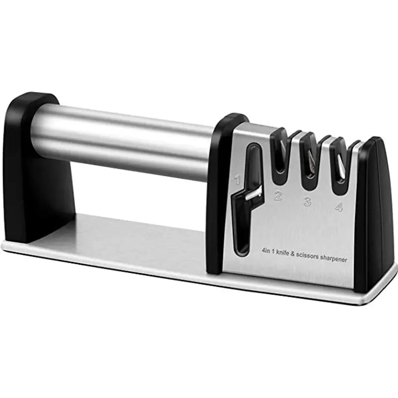 Wholesale 4 in 1 Handheld Stainless Steel Multifunctional Knife Sharpener for Kitchen