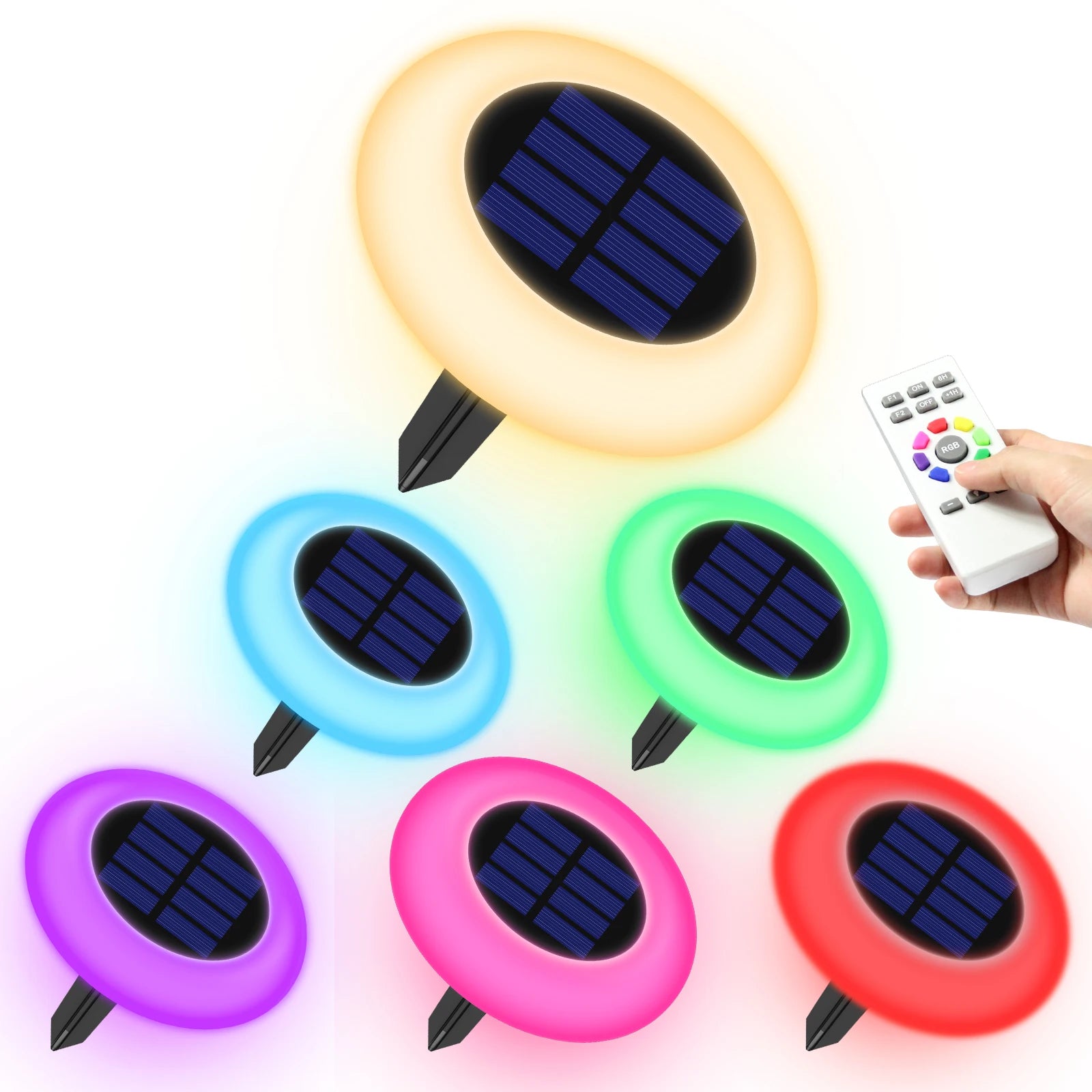 intelamp Wholesale Colorful Fairy Lamp Waterproof LED Landscape Lights Lawn Solar Garden Light Hot Sale