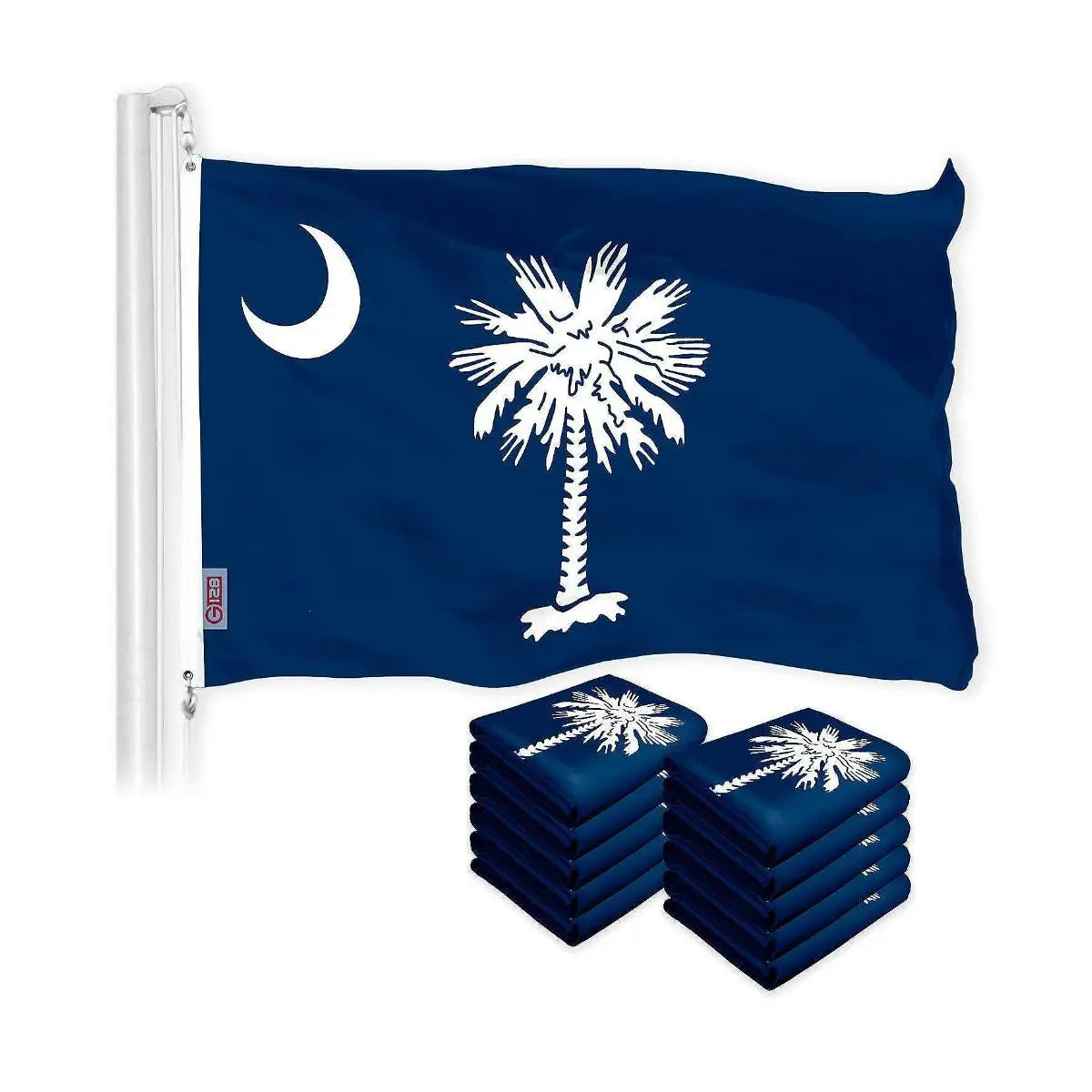 Hot Selling Custom American Flag 3x5ft Fade Resistant with Brass Grommet South Carolina State Flag