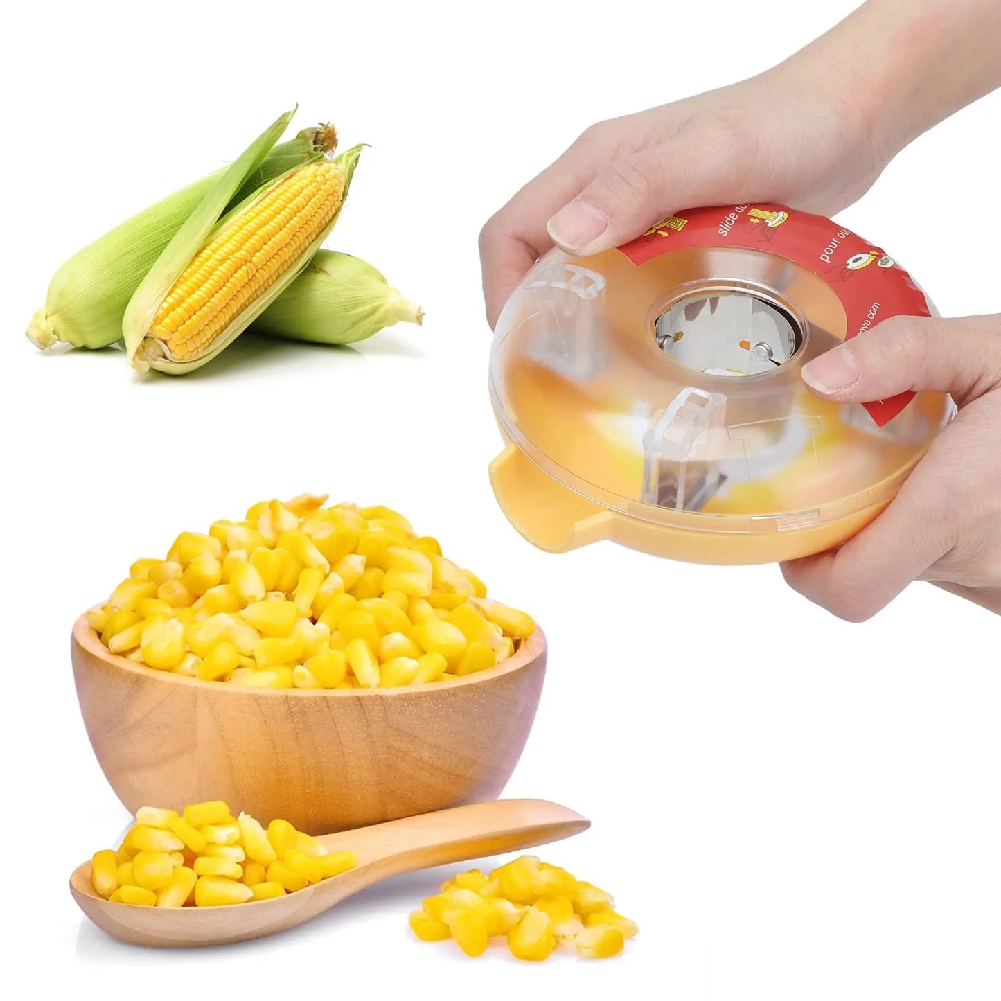 Multifunctional Stainless Steel Corn Cob Peeler Sheller Cutter Manual Corn Stripper with Quick Corn Kernels Removal