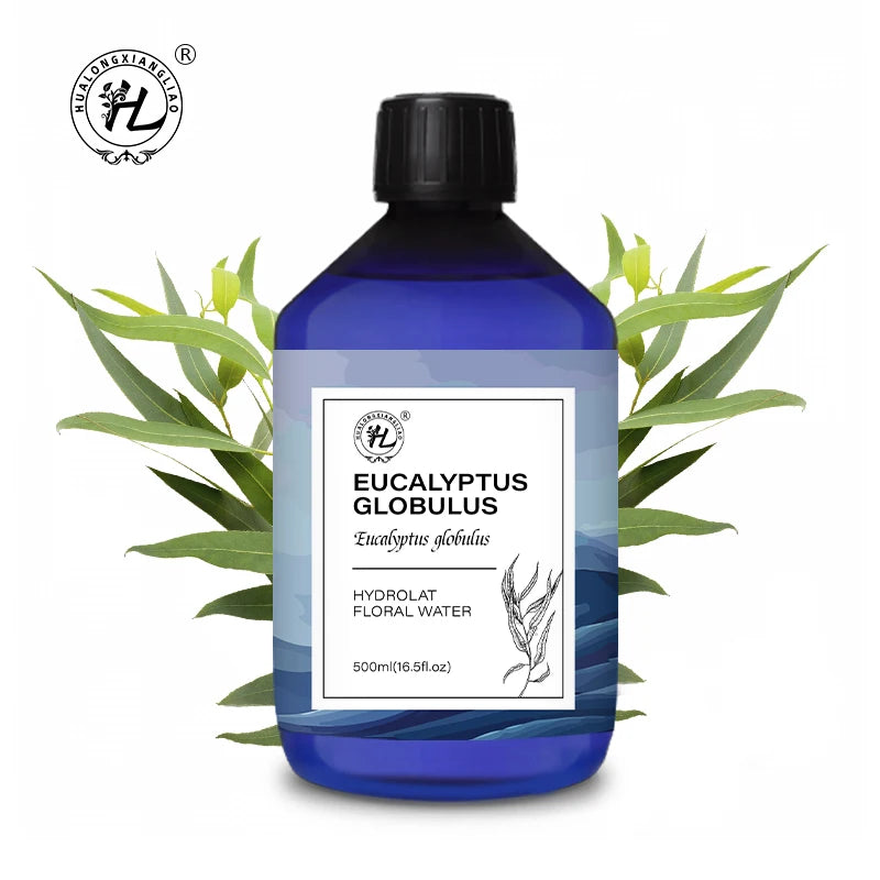 Eucalyptus Globulus Hydrolat - Hydrosol for Skin Diffuser - 100 Pure Natural Floral Water Steam Distilled | OEM 500mL