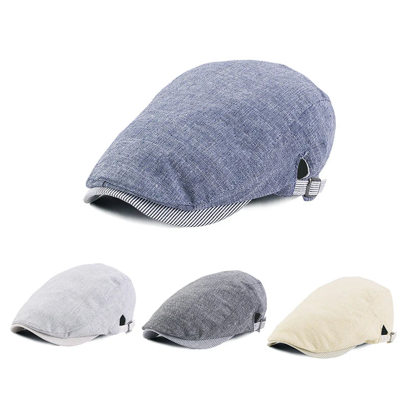Wholesale Custom Logo Unisex Flat Cap Gatsby Newsboy Lvy Irish Hats Driving Cabbie Hunting Beret Style Peaked Cap for Women M