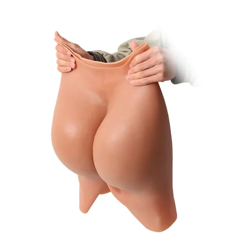 Women Plus Size 40 Inches Waist Fake Butt and Hip Soft Silicon Buttocks Bum Fesse Enhance Thicker Pads Panties for Woman Lady