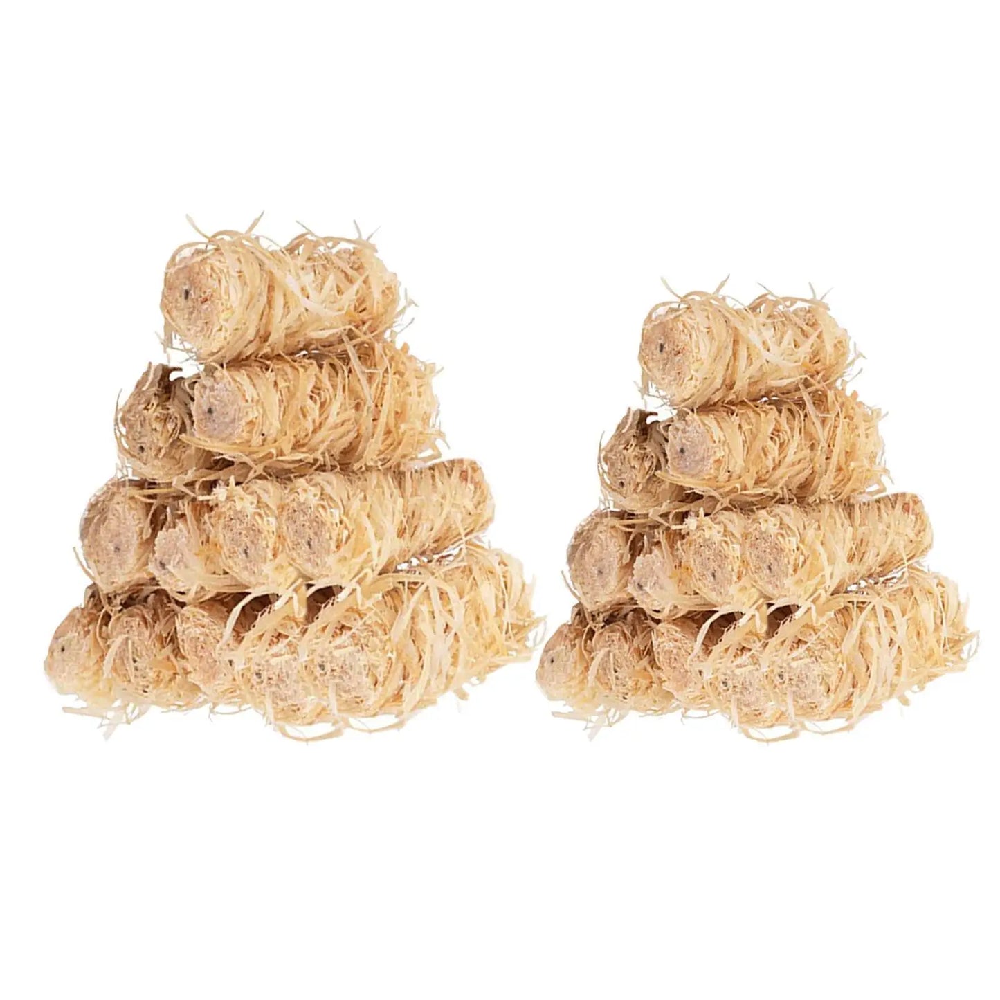 Log-Barn 200 Natural Eco Pine Wood Modern Wax Coated Andirons for Fireplaces Stoves Pizza Ovens Smokers Camp Fires