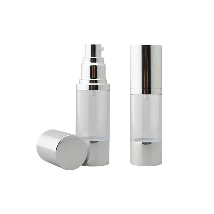 China Ningbo 15ml 30ml 50ml New Design Cosmetic Plastic PP Non Spill Airless Pump Sprayer Bottle Packaging