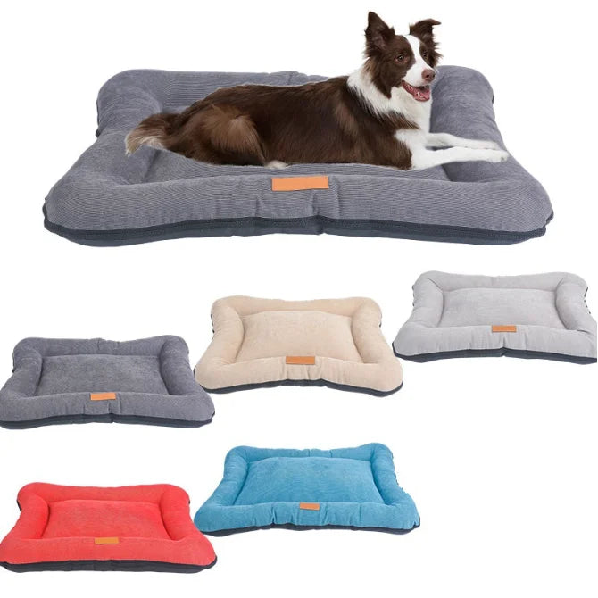 Eco-friendly Fabric Luxury Washable Dog Sofa Bed Removable Pet Beds with Non-Slip Bottom Plush Cat Dog Bed
