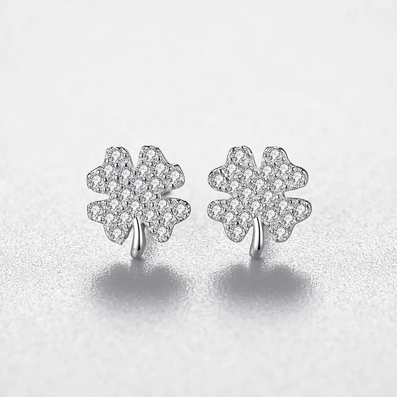 Hot Selling Fine Jewelry Stud Earrings Ins Style 925 Sterling Silver Flower Earrings for Women