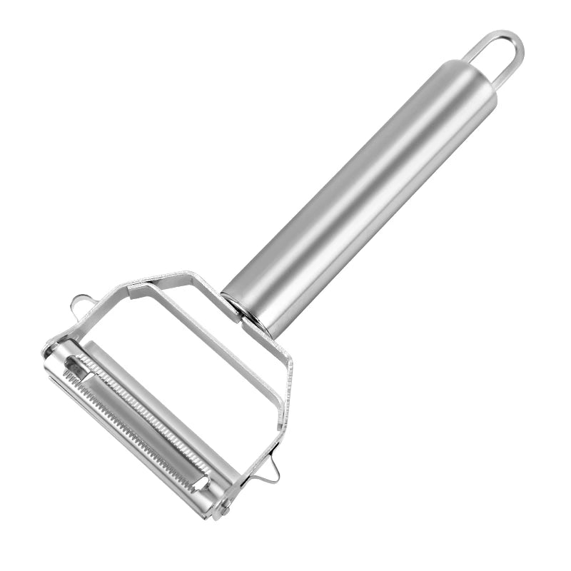 Sharp Vegetable Peeler Stainless Steel 2 in 1 Julienne Vegetable Peeler Perfect for Carrot Potato Cucumber Gadget