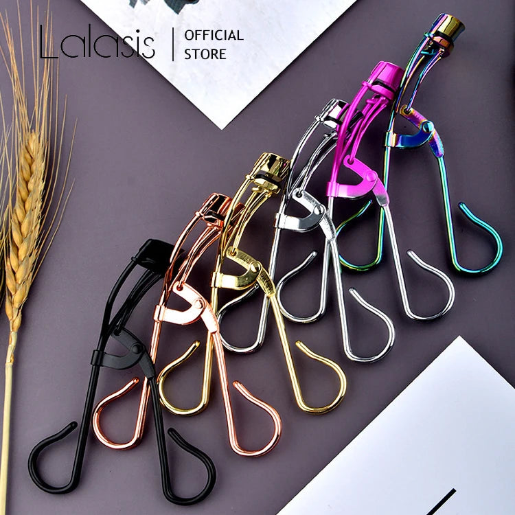 Lalasis Eyelash Curler Private Label Lash Curler Long Lasting Stereotype Eyelash Makeup Heated Eyelash Curler Custom logo