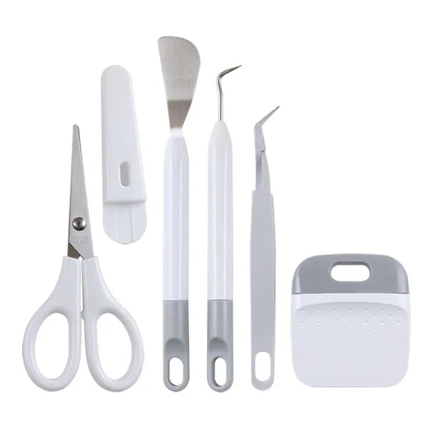 28081 5in1 Stainless Steel White Handmade Vinyl Weeding Tool Professional Sign Making Carvers Craft Set