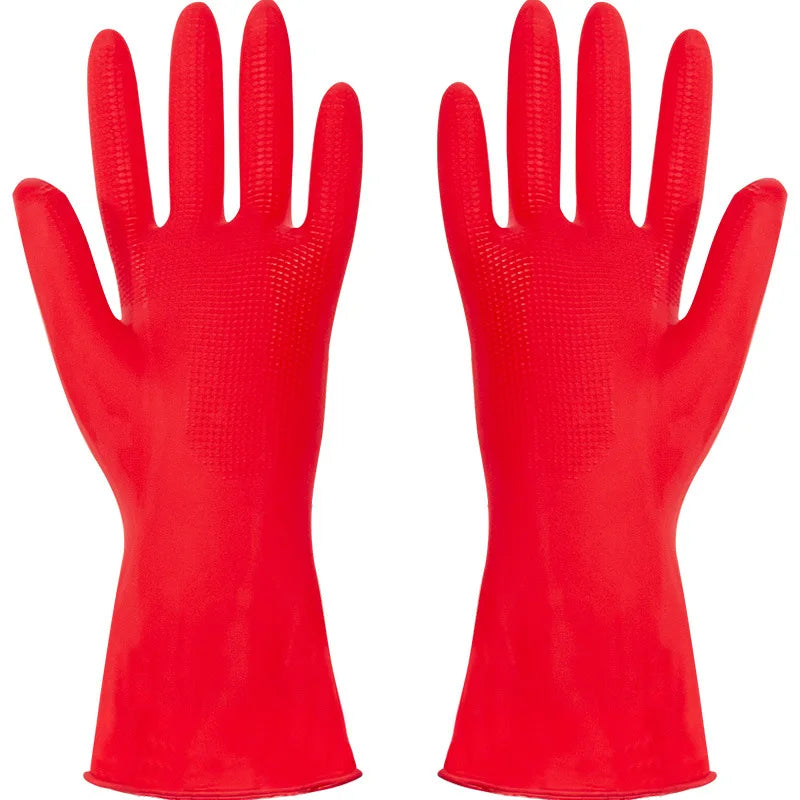 Laundry Kitchen Dishes Food Cleaning Waterproof Non-slip Rubber Gloves Beauty Hair Salon Touch Screen Powder Free Latex Glove