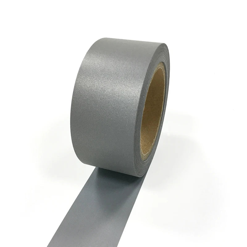 EN471 High Reflective TC Polyester Fabric Tape Silver Reflective Fabric Tape Warning Clothing