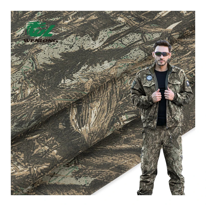 80% Polyester 20% Cotton Twill Woven Waterproof Tear-Resistant Camouflage Fabric for Boys Uniform Coat Costumes