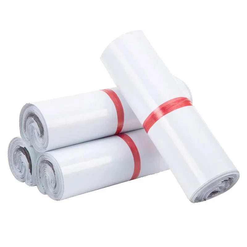 13*25cm Extra Thick 100 Pcs Roll Pack 130 Micron Shipping Mailing Bag for Poly Mailer Envelope for Phone Case Waterproof Feat
