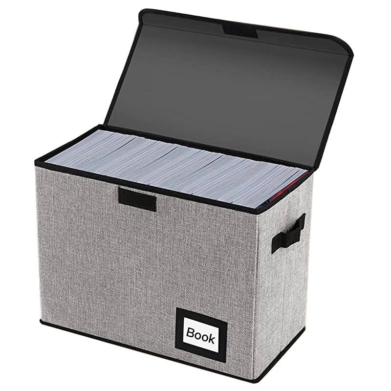 High Capacity Foldable Storage Box for Comic Book Shelf Storage Box Multi-colour Folding Storage Box with Clear Window & Hand