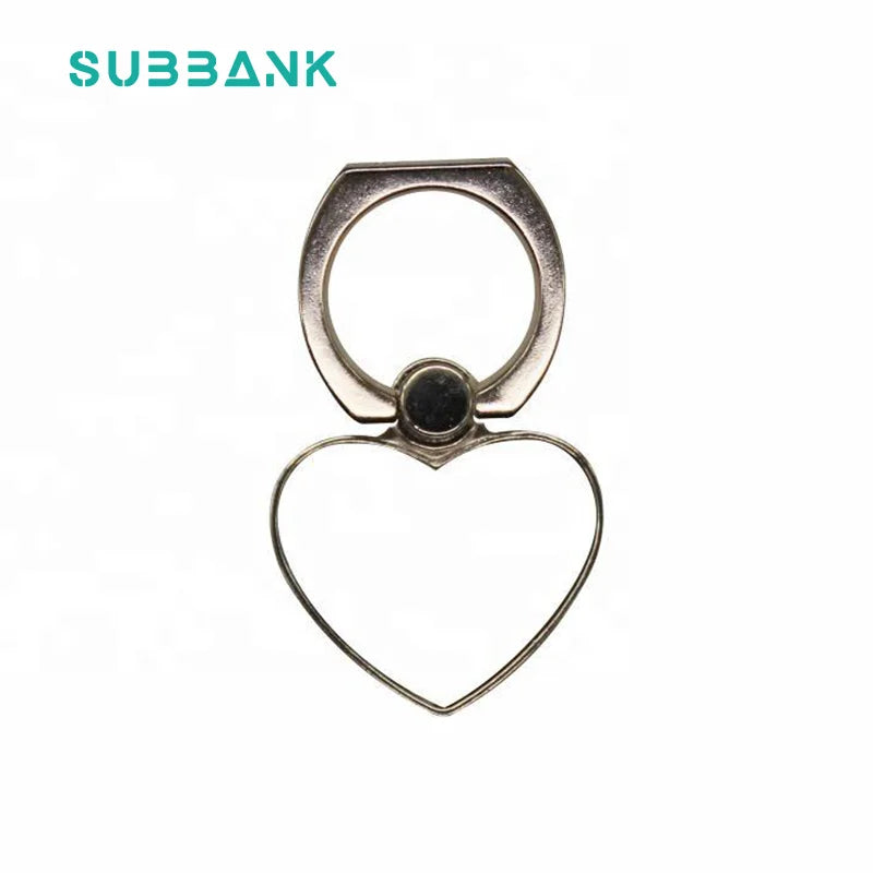 Subbank Metal 3D Cross Theme Mobile Phone Ring Holder Stand DIY Thermal Transfer Printing for Day Valentine's Day