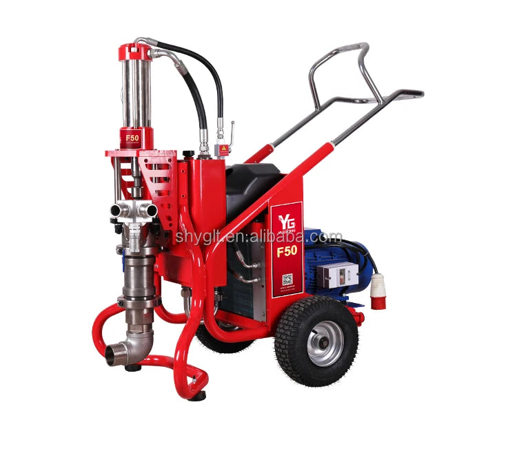 Waterbased Paint Dry Powder Mortar Spray Machine Diesel/Gasoline 380V Hydraulic Plunger Engine Pump 70Bar Pressure CE Certifi