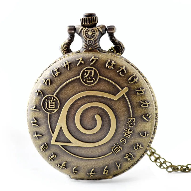 Hot Japanese Comic Anime Pocket Watch with Skeleton Antique Hollow Necklace Pendant Watch Gifts for Men Cheap Watches Wholesa