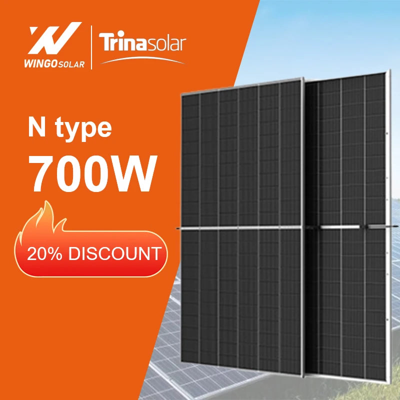 Trina N Type  675W 680W 685W 690W 695W 700W Solar Panels