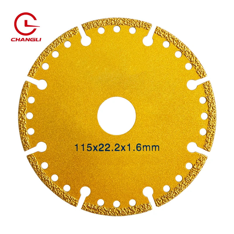 125mm 5inch Industrial Nitride Coated Hot Press Wet Dry Diamond Saw Blade for Cutting Metal-Professional Grade OEM Customizab