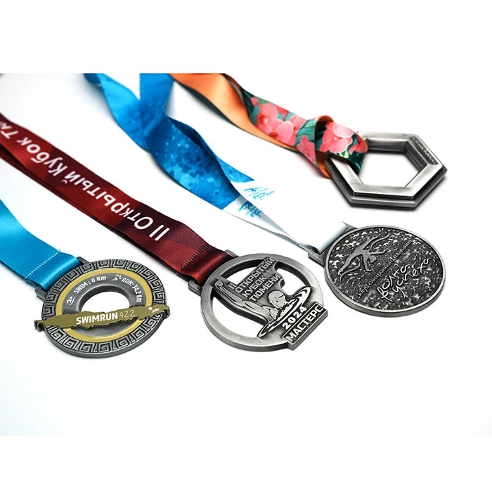 Gymnastics Kung Fu Kick Boxing Virtual Race Metal Running Custom Sport Medal With Sublimation Lanyards