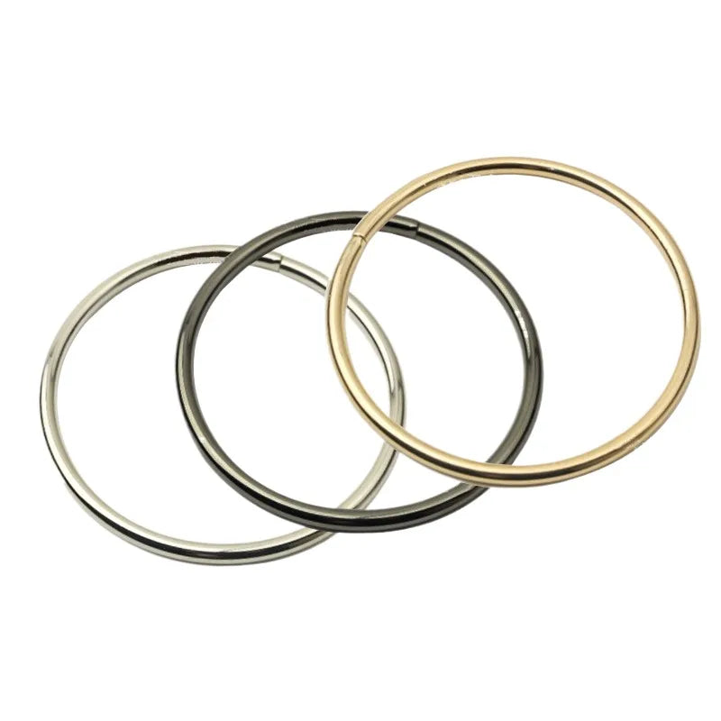 10cm Light Gold Iron Bag Hardware Accessories Luxury Trendy Professional Circle Fittings Handle with Professional Style